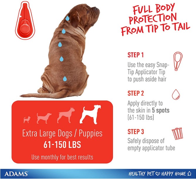 Flea And Tick Prevention Spot On For Dogs