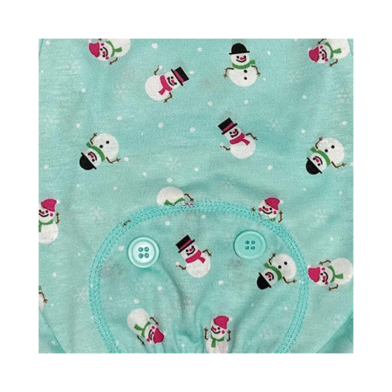 Blue Snowmen Dog Pajamas