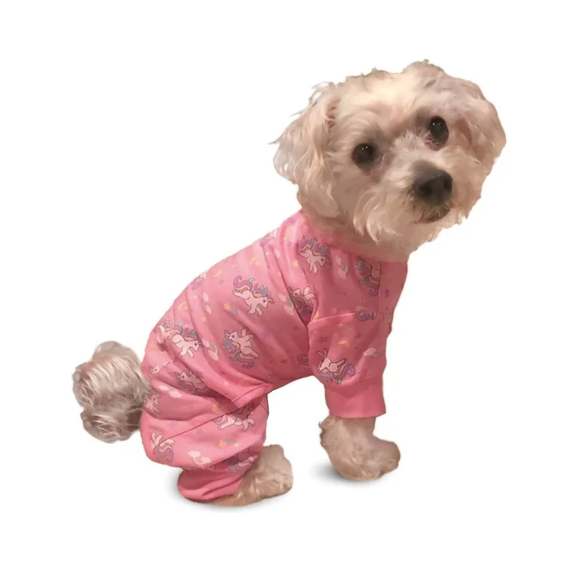 Unicorn Dog Pajamas Pink