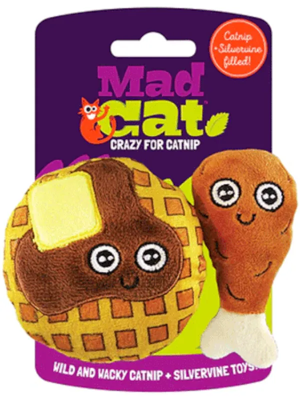 MAD CAT Chicken and Waffles Cat Toys