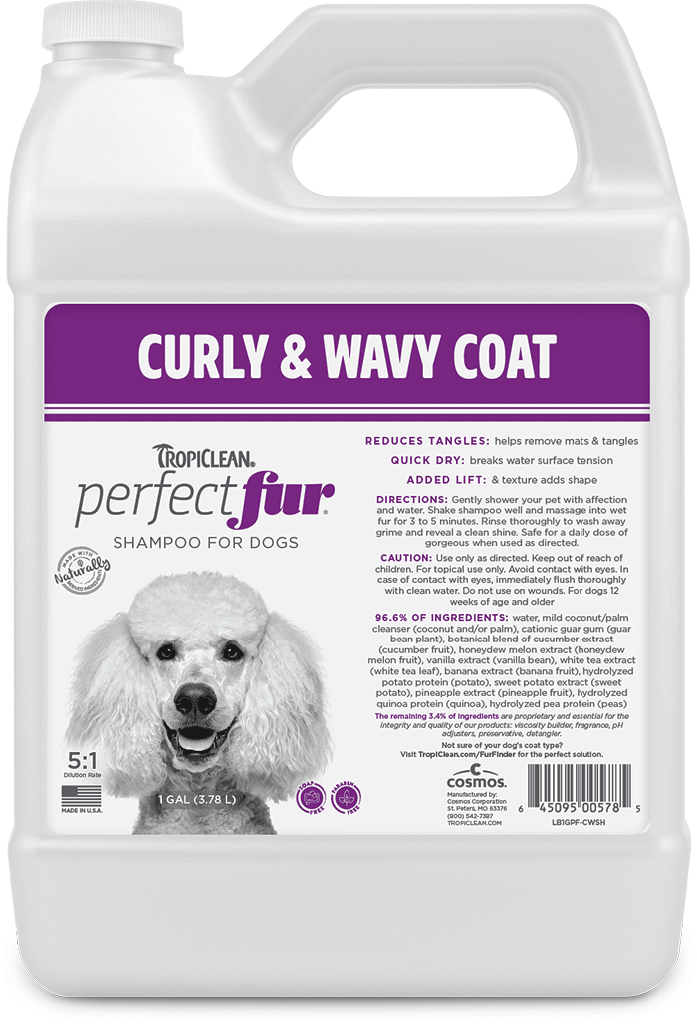 TROPICLEAN Curly & Wavy Coat Shampoo